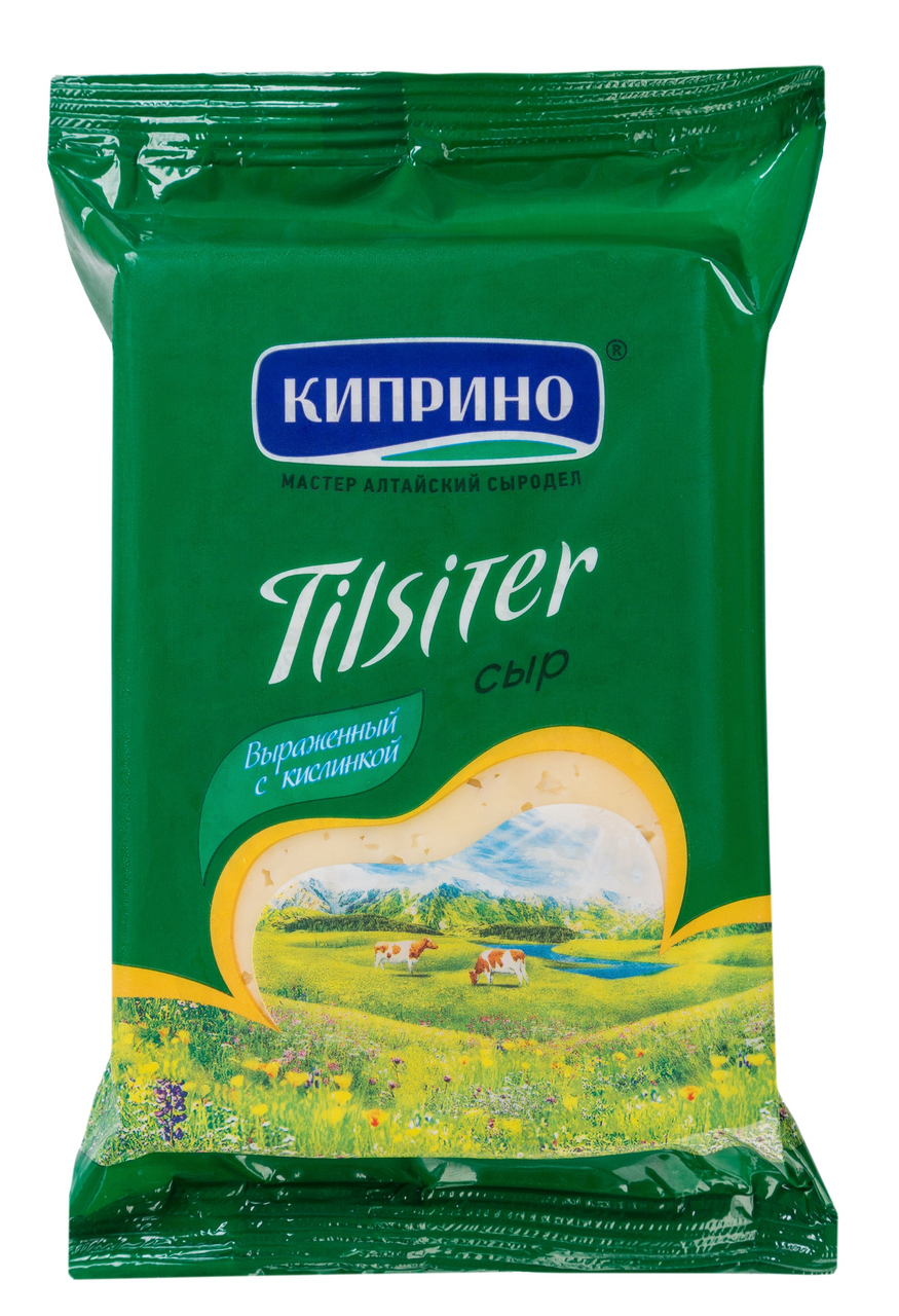 

Сыр Киприно Тильзитер 50% БЗМЖ 200 г