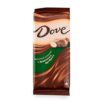 Шоколад Dove молочный с дроблёным фундуком