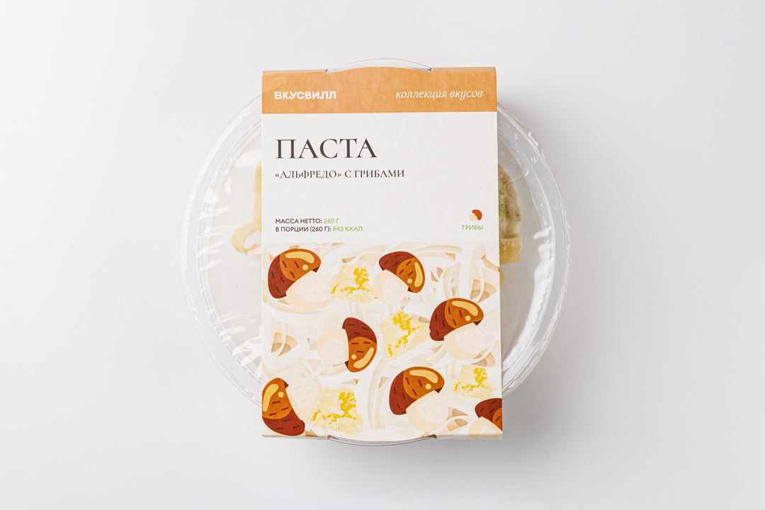 

Паста Альфредо с грибами ВкусВилл 260 г