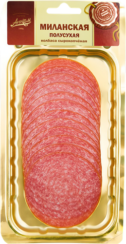 

Колбаса сырокопченая Анком Миланская полусухая, нарезка 100 г