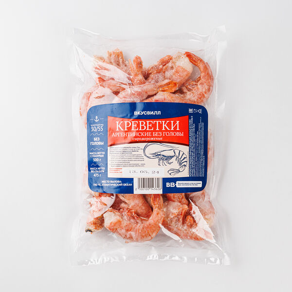 Креветки аргентинские без головы