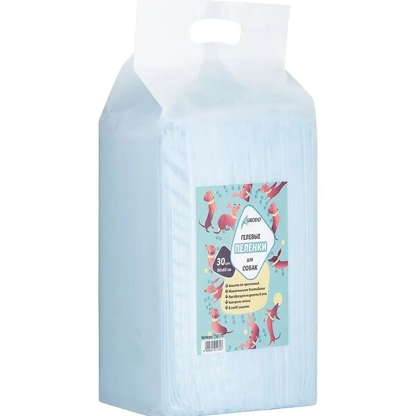 GRODO Пеленки гелевые 90х60 см, 30 шт. 