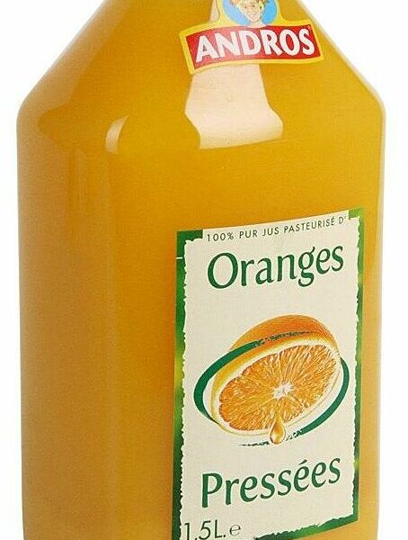 Сок апельсиновый с мякотью, Andros, 1.5 л, Франция