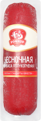 

Колбаса полукопченая Ромкор Чесночная 350 г