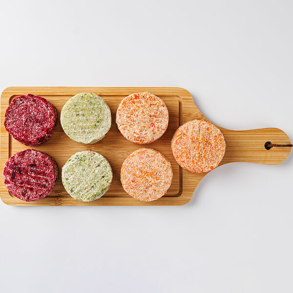 Котлеты овощные ВкусВилл ассорти, без добавления соли, замороженные