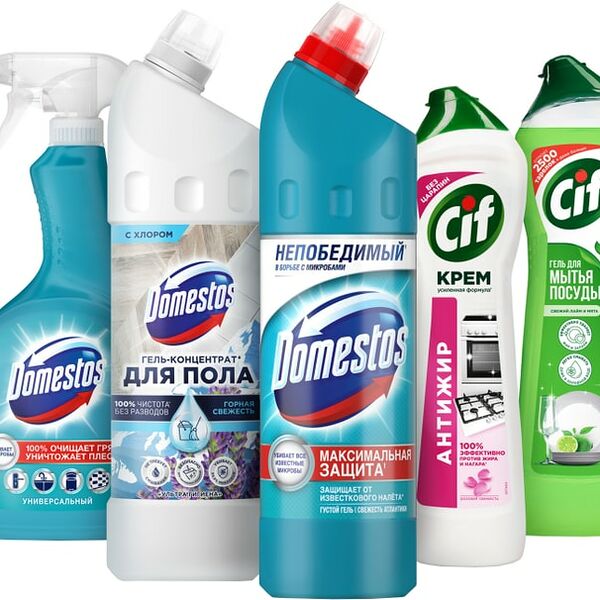 Набор чистящих средств Domestos Универсальная уборка 5шт