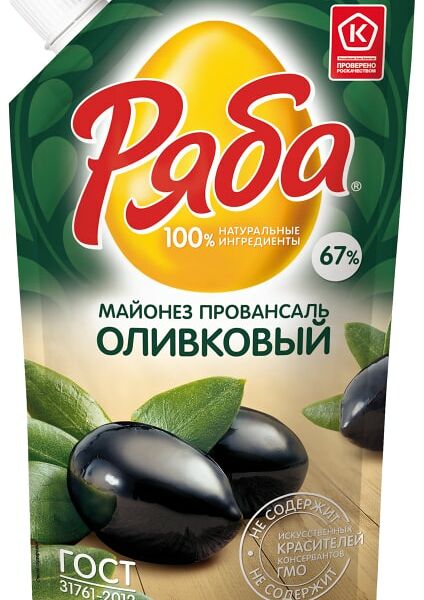 Майонез Ряба Провансаль Оливковый 67% 192г
