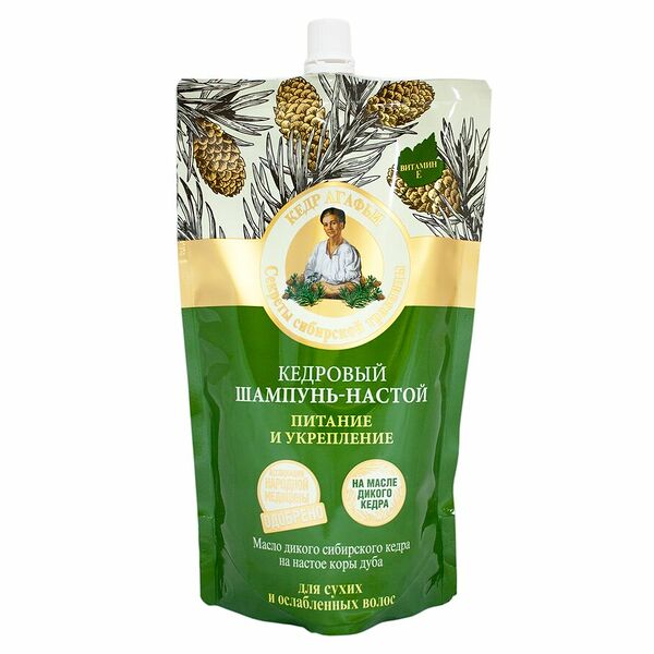 Шампунь-настой Рецепты бабушки Агафьи кедровый питание и укрепление 500 мл
