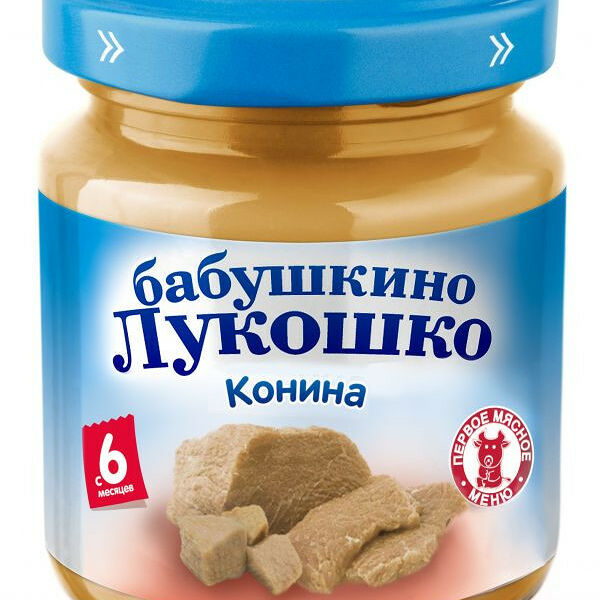Пюре мясное Бабушкино Лукошко Конина