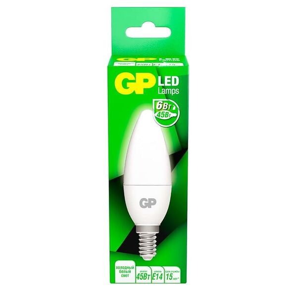 Светодиодная лампа GP 6W 4000К 560lm E14 Нейтральный