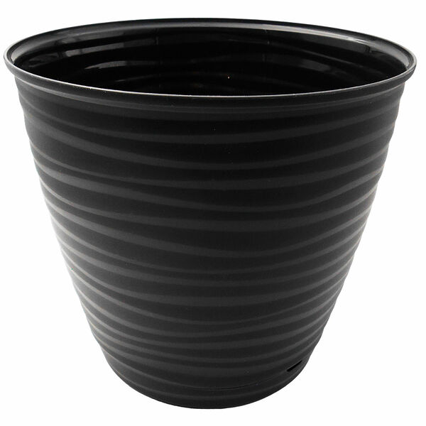 Горшок для цветов Saffron 1,5л с поддоном черный