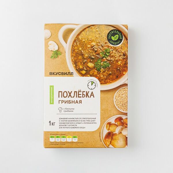 Похлебка грибная, заморозка Продукт замороженный 