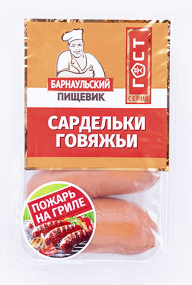 

Сардельки Барнаульский Пищевик Говяжьи 450 г