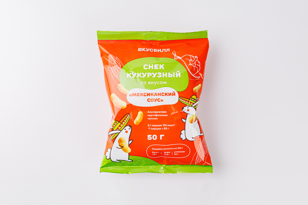 

Снек кукурузный со вкусом "Мексиканский соус"