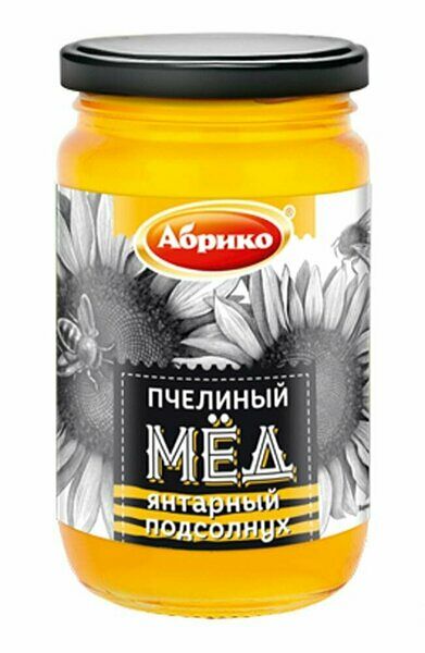Мед Абрико Янтарный подсолнух подсолнечниковый