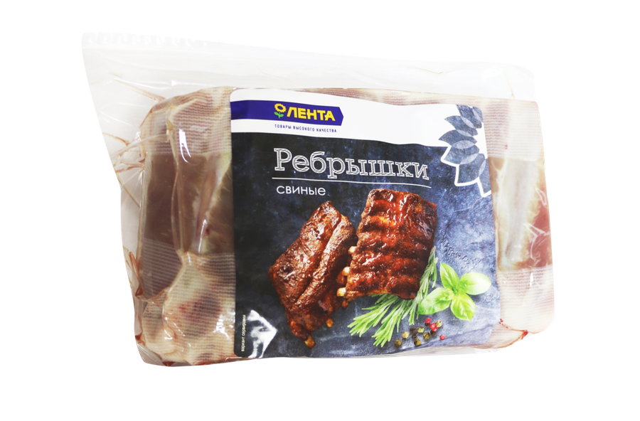 

Ребрышки ЛЕНТА свиные охл. вес до 1.3 кг