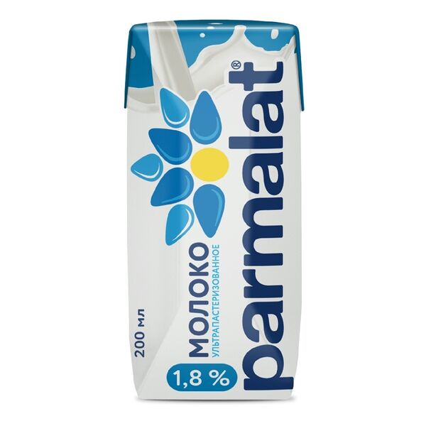 Молоко ультрапастеризованное Parmalat 1.8% 200 мл