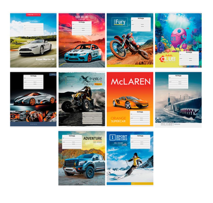 

Тетрадь ARTSPACE Микс для мальчиков, в линейку, 1шт. Арт. Т12л_17895