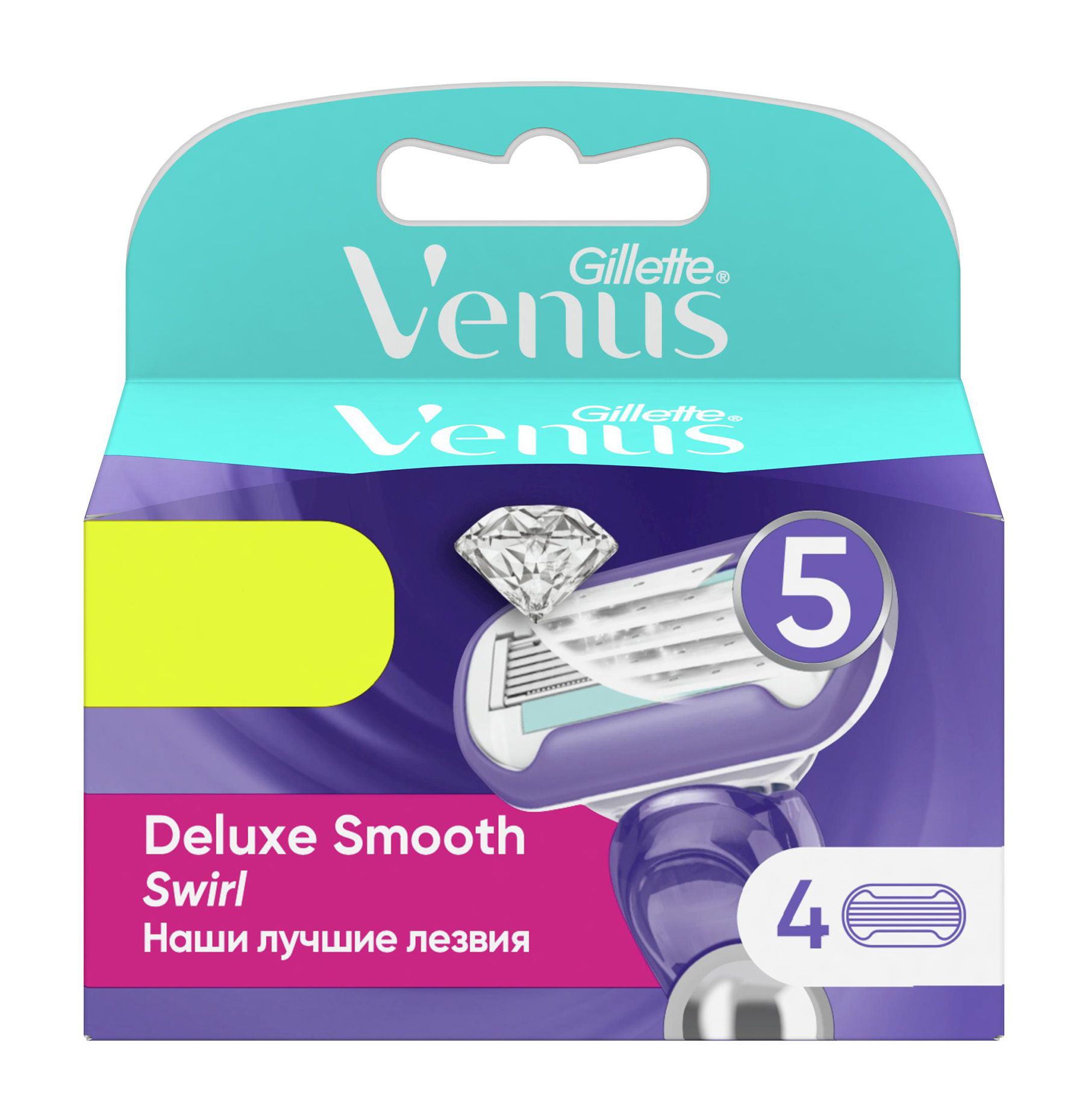 

Сменные кассеты Venus Extra Smooth Swirl 4 шт