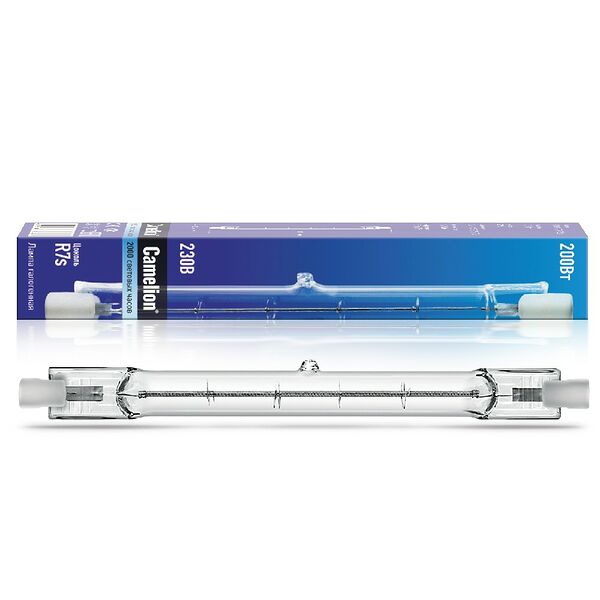 Лампа галогенная линейная Camelion, R7s, 200Вт, 220В