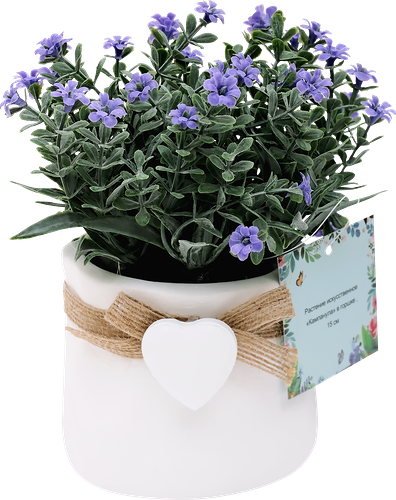 Растение искусственное в горшке Каланхоэ 12 см