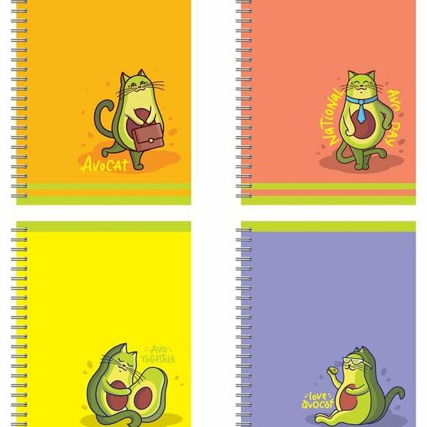 Книжка записная клетка А7, 50 л, в ассортименте