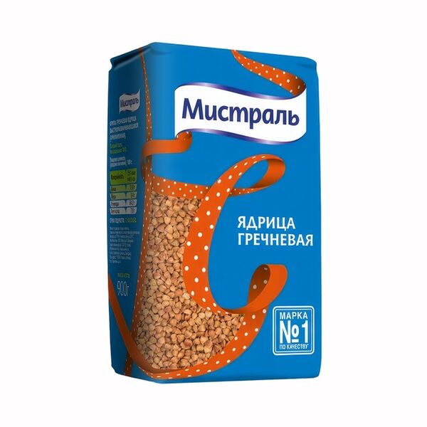 Крупа гречневая Мистраль ядрица, 900 г