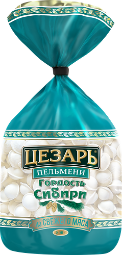 Пельмени Цезарь Гордость Сибири из свежего мяса 800 г