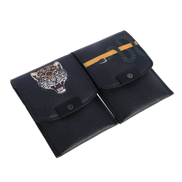 Всёгазин набор маникюрный 4 пр., пу, металл, 10х7,5см, 2 дизайна, вг22-10, в ассортименте