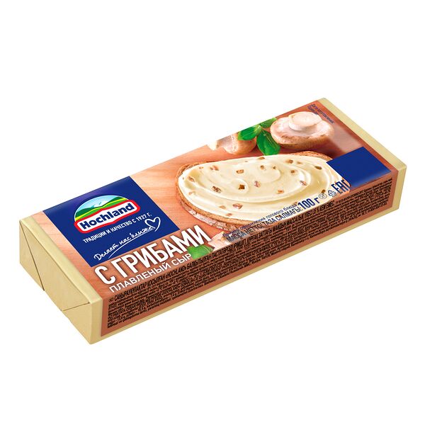 Сыр плавленый Hochland с грибами 35%, 100 г