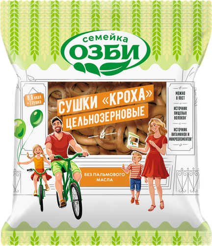 

Сушки Кроха Семейка Озби цельнозерновые 200 г