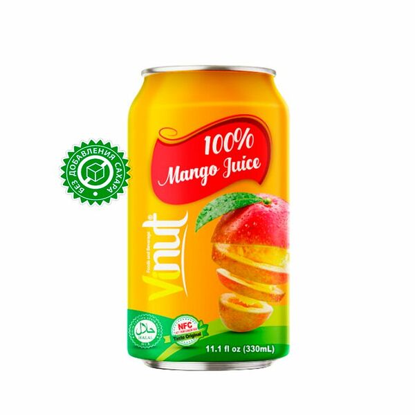 Сок прямого отжима Манго 100% Vinut
