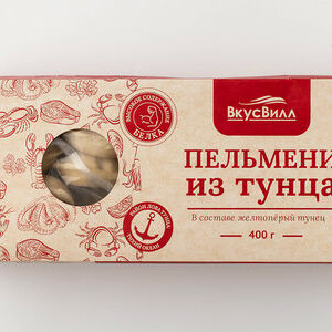 Пельмени рыбные из тунца, 400 г(Продукт замороженный)