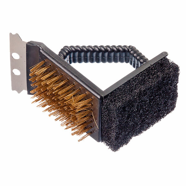 GRILLBOOM Щетка для чистки мангала 3в1, 13.9х10.9х7 см