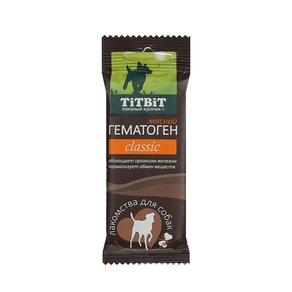 Лакомство для собак Titbit Classic Гематоген мясной 35 г