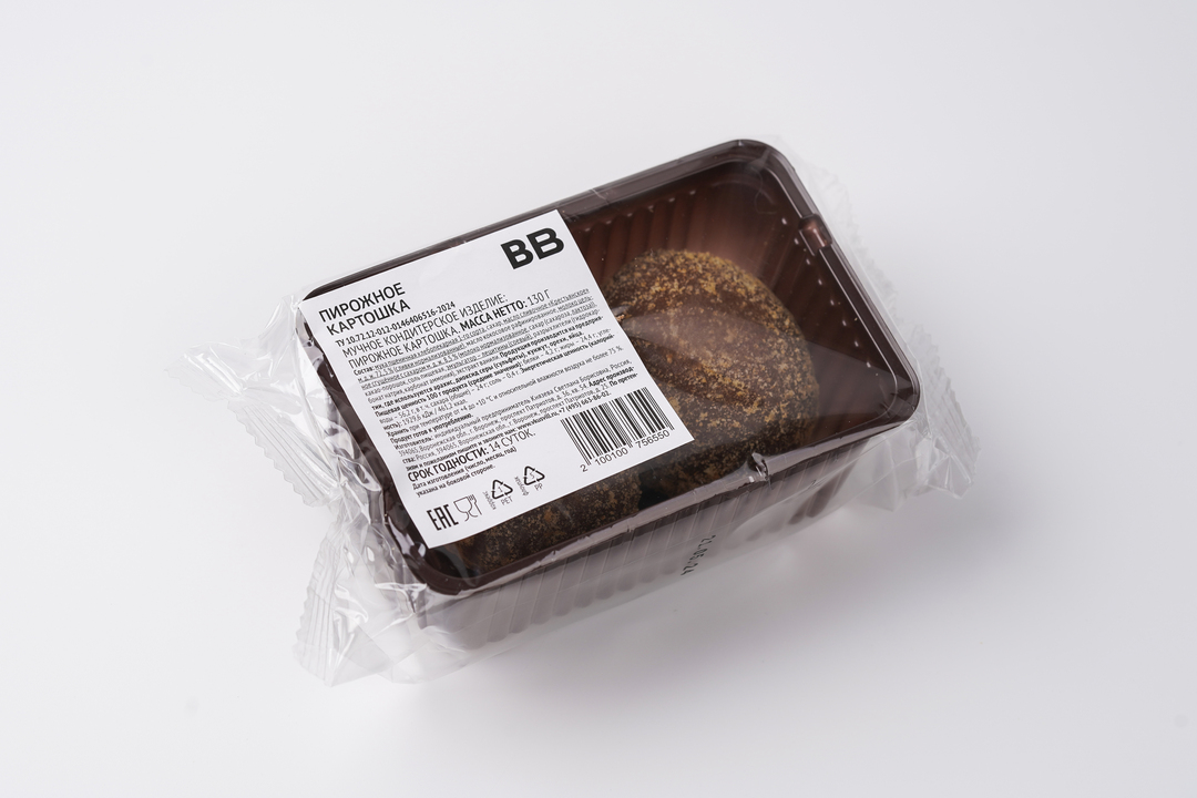 

Пирожное ВкусВилл Картошка 130 г
