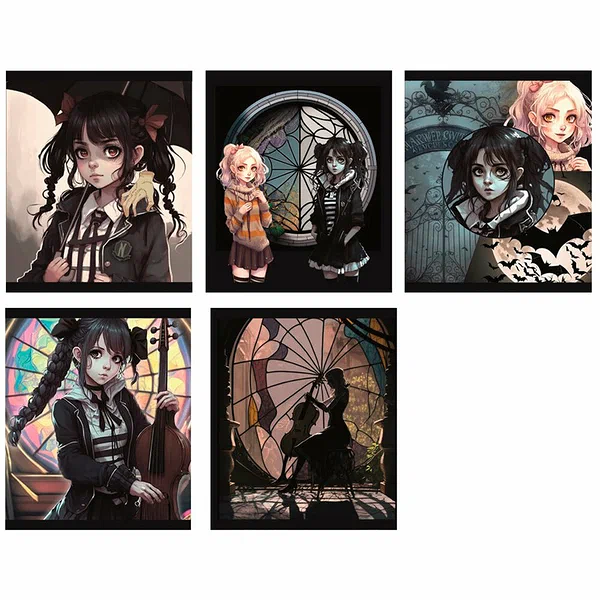 Тетрадь Centrum 48 листов А5 клетка, на скрепке Вэнсдэй 72577 1 шт в ассортименте