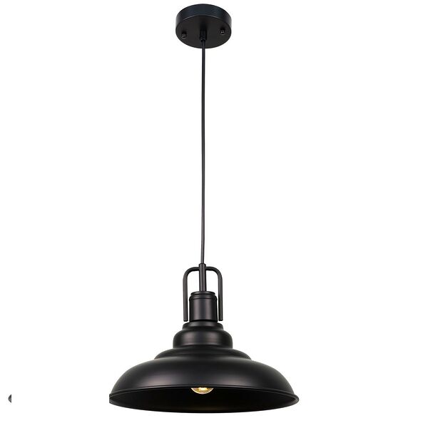 Подвес Hood, 31 см, Е27, 60 Вт, металл, черный