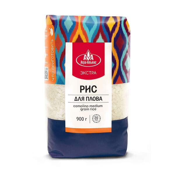 Рис для плова Агро-Альянс Экстра, 900 г