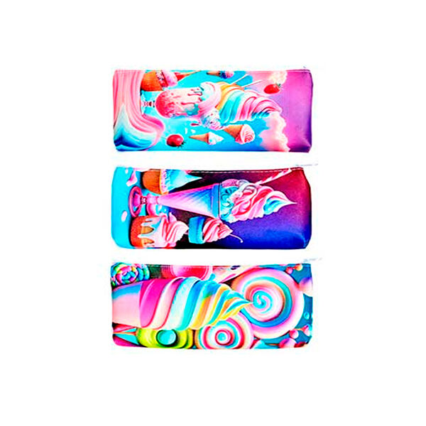 Пенал косметичка Icream 19.5х9х2.5 см на молн полиуретан ОПП-упаковка M-9643