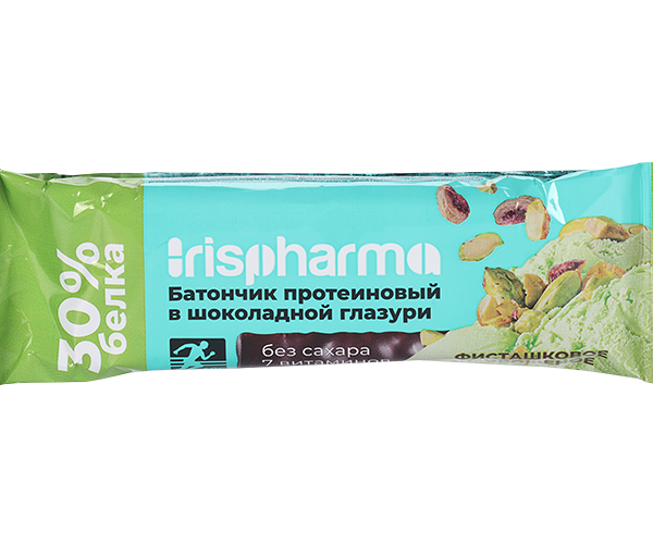 Irispharma батончик протеиновый 30% фисташковое мороженое 40 г