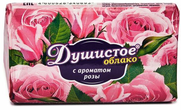 Мыло твердое Душистое Облако с ароматом розы 90 г