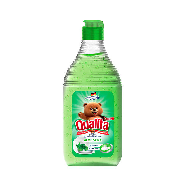 Средство для мытья посуды GREEN TEA&ALOE флакон 500мл QUALITA