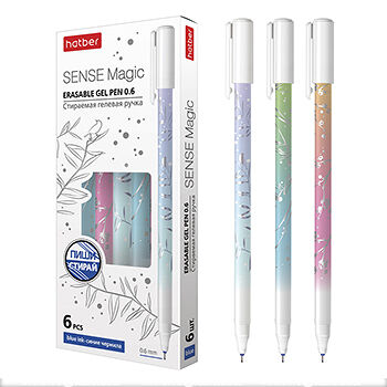 Ручка гелевая Hatber Sense Magic стираемая синий 1 шт в ассортименте