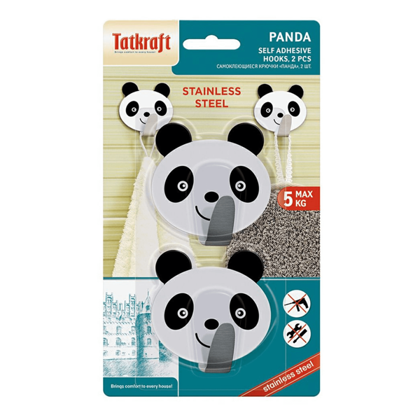 Крючок самоклеющийся panda 2шт   