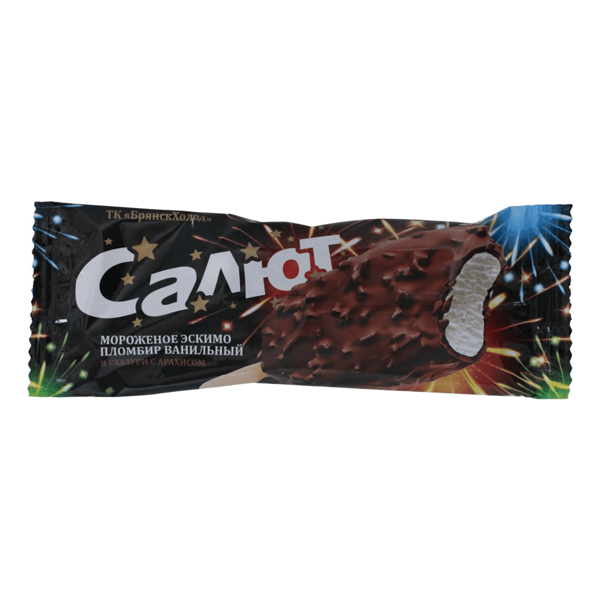 Мороженое Брянский холодок Салют эскимо с ЗМЖ, 60 г 