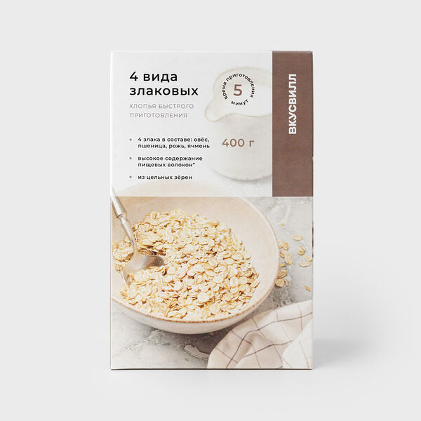 Хлопья 4 вида злаковых