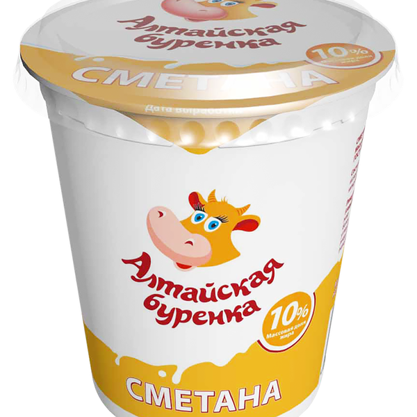Сметана Алтайская буренка 10%
