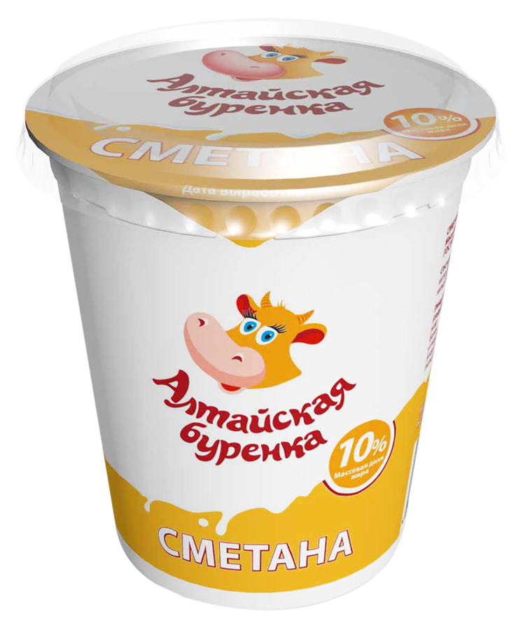 

Сметана Алтайская буренка 10%