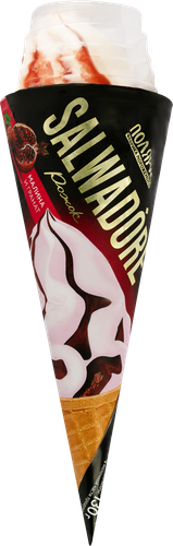 

Мороженое сливочное Salwadore малина и гранат в вафельном рожке 130 г